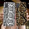 Snake Skin Phone Case For Huawei P50 P40 P30 Pro Mate 40 30 Pro Nova 8 8i Y7P Honor Transparent Phone Cover