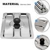 UOIENRT 2 Slice Toaster Dust Cover, Stainless Toaster Appliance Top Cover, Steel Electric Bread Maker Upper Cover for Bread Machine (6 x 4 Inch)