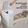 Touch-Free Automatic Smart Trash Can with Slim Design for Bathroom