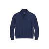 Polo Solid Logo Embroidered Plain Knit Crew Neck Pullover Sweater Men Sweater Navy-Blue MNPOKNI16822215-410