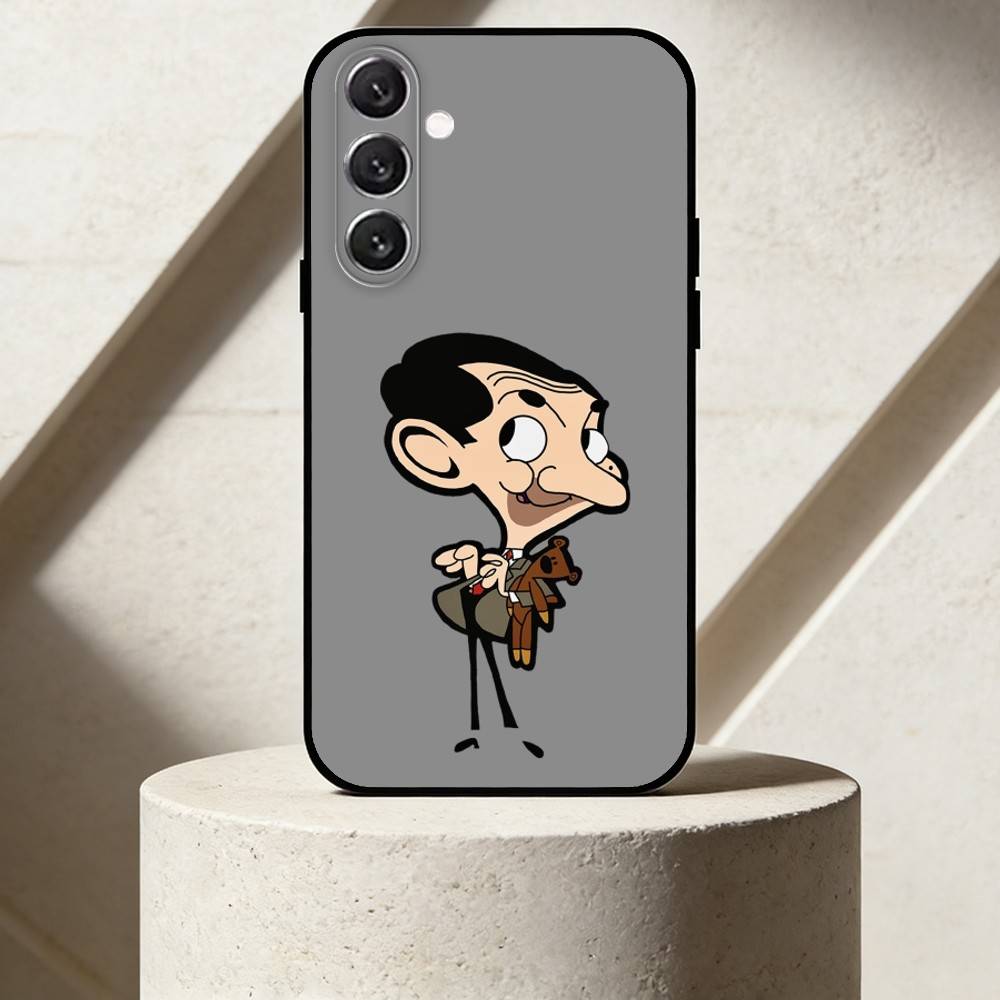 M-Mr. Bean Phone Case For Samsung Galaxy A13,21s,22,31,32,52,53,71,72,73,Soft Black Cover