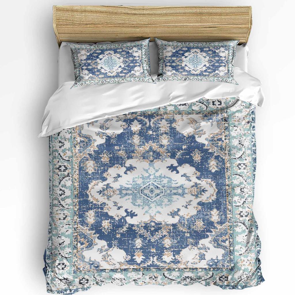 Винтажный Цветочный Индийский Бохо Пододеяльник с Наволочкой На Заказ Одеяло 3шт Постельное Белье Покрывало Двуспальная Кровать Домашний Текстиль