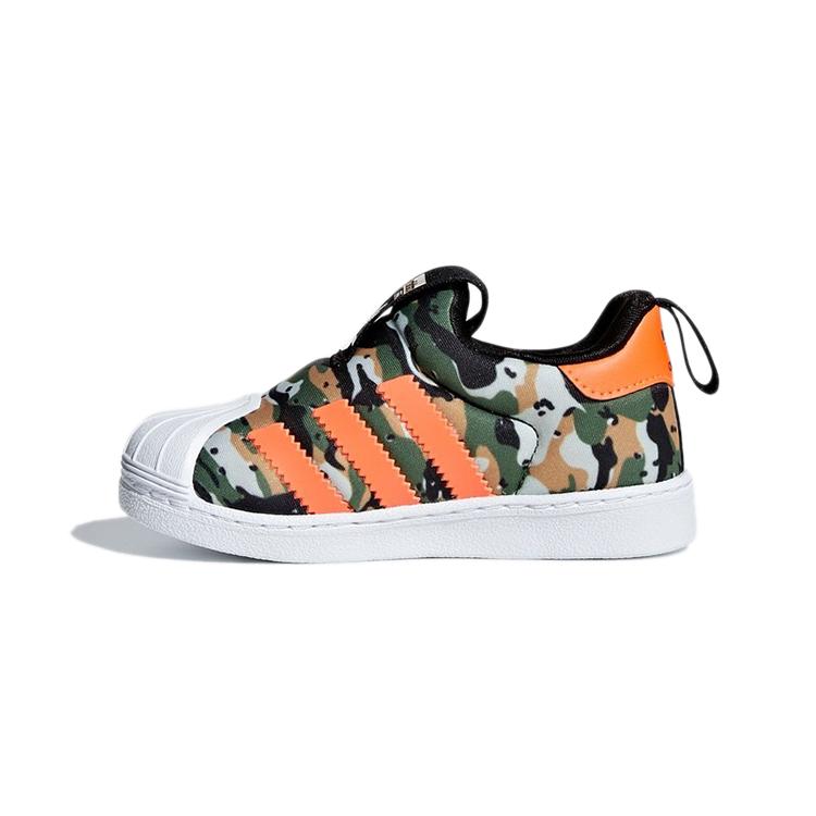 Adidas Originals Superstar 360 I Low top Skateboard Shoes Orange White Infant And Toddler F36794