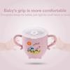 Baby Drinking Cups Environmental Wheat Straw Cute Child Feeding Cup With Double Handle Lid And Straw Infant Training Cup