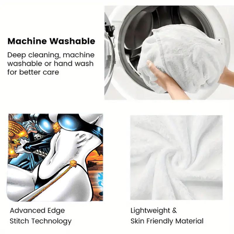 Lady Death 2D Flat Pattern Flannel Blanket High quality All Seasons Warmth and Comfort Perfect for Christmas Gifts.SMT0917521