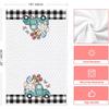 Artoid Mode Buffalo Plaid Gnome Egg Truck Bunny Rabbit Easter Kitchen Towels Dish Towels, 18x26 Inch Seasonal Spring Decoration Hand Towels Set of 2