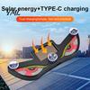 Unique Demon Eye Car Light Solar Eyes LED Light, USB Wireless Animated Warning Lights for Windshield Creative Automotive Decor And Rear Window,