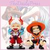 Очаровательные ПВХ фигурки смеющихся Эйса и Ямато из One Piece, идеально подходящие для коллекционеров