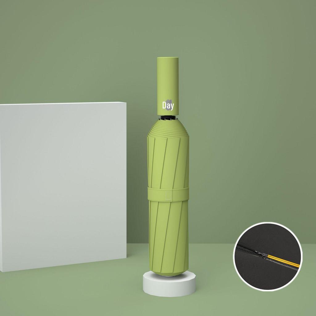 UV Protective Black Folding Sun Umbrella - Anti-Ultraviolet Women's Sunshade with Custom Logo