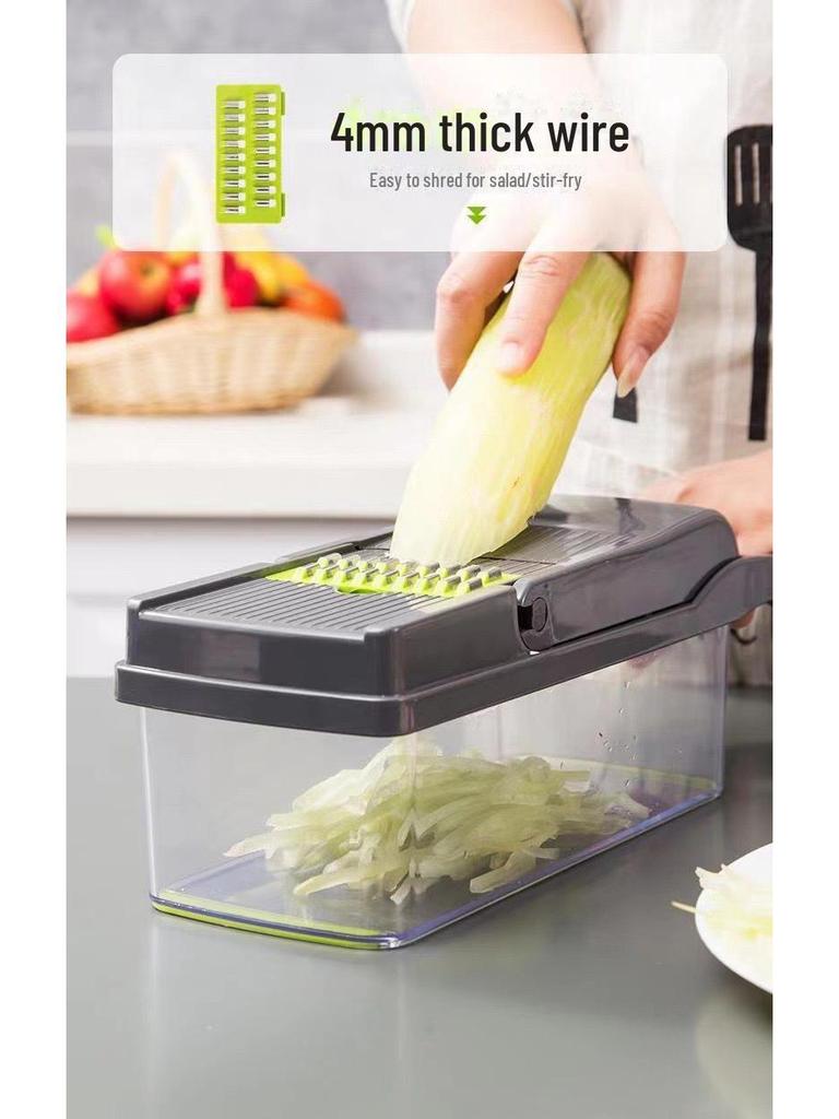 Многофункциональная овощерезка и слайсер для кухни — шинкует, режет кубиками и натирает картофель, редис и многое другое