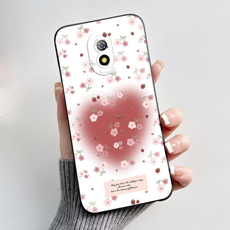 Печатный чехол для телефона Itel A16 / A16PLUS / A23 / ITEL Alpha Lite Funda Мягкий силиконовый черный корпус Чехол с милым цветочным рисунком Capa