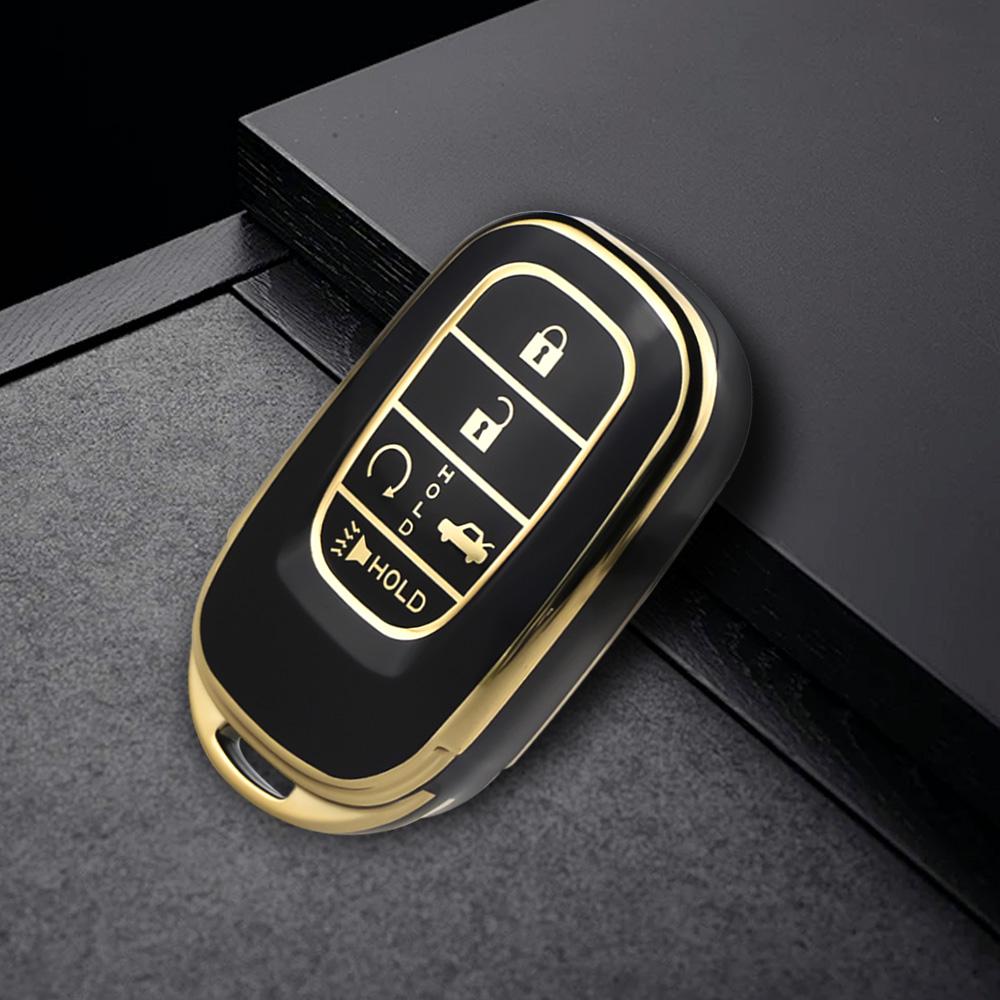 Car Key Case Cover for Honda Civic 11th Accord HR-V CR-V CRV 2022+ TPU 5 Button Key Fob Holder Shell Protector Accessories