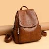 Backpack Women's Large Capacity Soft Leather Backpack Backpack Travel Bag Shoulder Bag