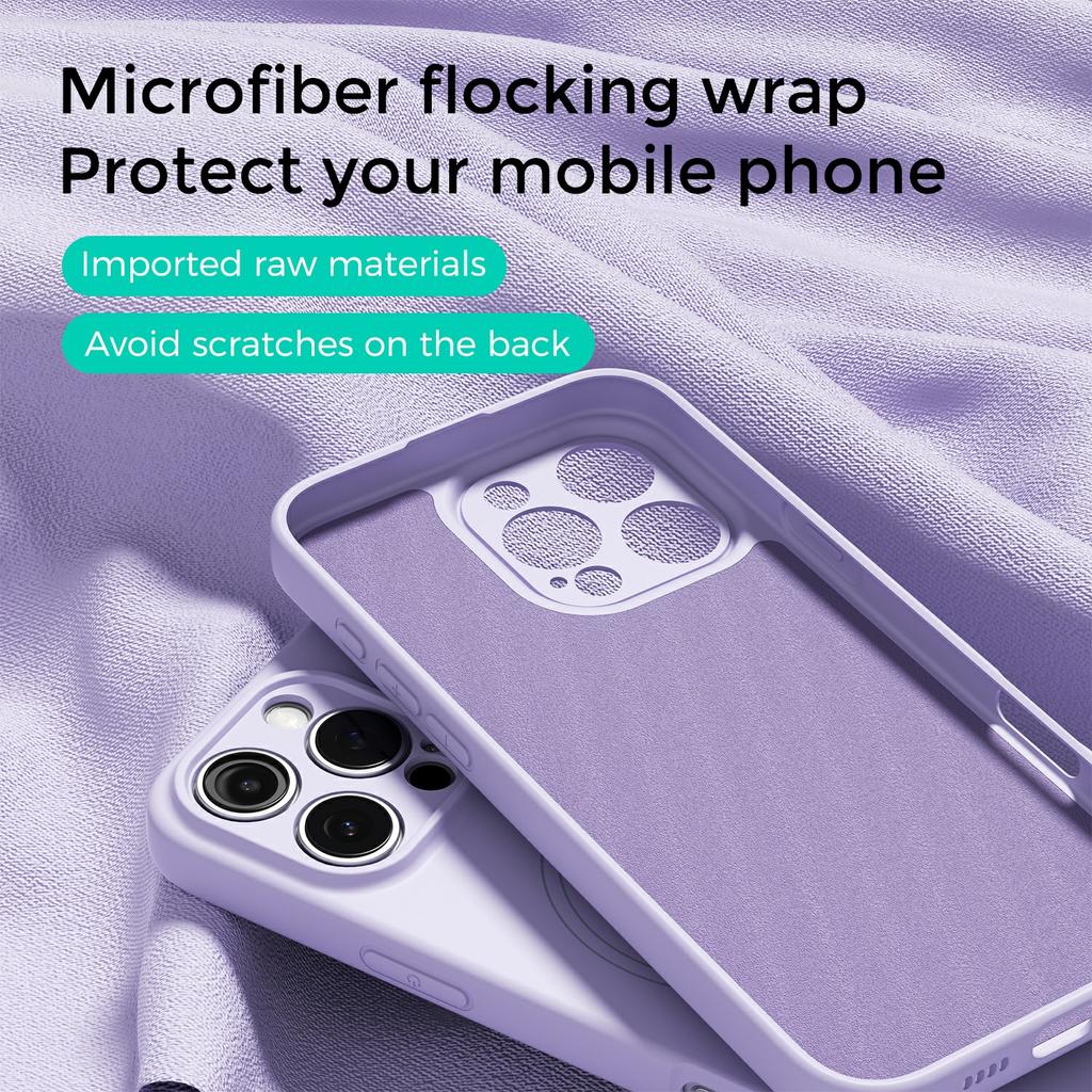 ABEEL For iPhone 14 Pro Case Compatible with MagSafe Skin Touch Liquid Silicone Phone Back Cover
