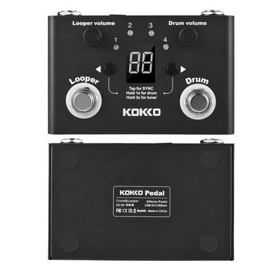Многофункциональная педаль эффектов Drum & Looper KOKKO, тюнер BT Page-Turner, записывающий барабан с циклической фразой