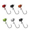 5 шт. крючок для джиг-головки 1,6 г/2,0 г/3,0 г/4,8 г/5,8 г джиг-крючок для мягкой приманки для червей