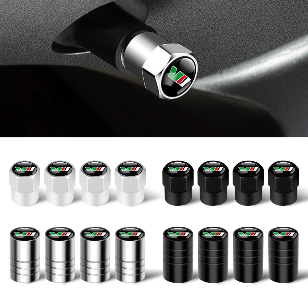 For Skoda Scala 4Pcs Car Wheel Tire Valve Stem Cover Cap Badge Accessories For Skoda Rapid Fabia Superb Kodiaq Kamiq S Virs VII Octavia Scala