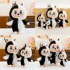 White And Black Demon Shaped Cartoon Plush Toy Doll For Children Gift