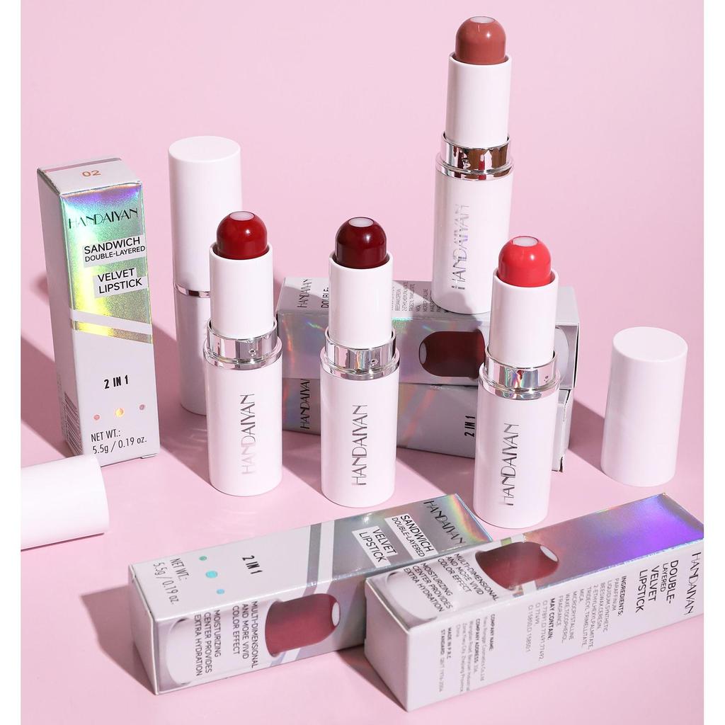 HANDAIYAN 8 цветов матовая водостойкая бархатная нюдовая помада сексуальные красные коричневые пигменты макияж длительный профессиональный