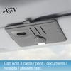 Car Visor Mount for Glasses Sun Holder, Eye Clip Organizer Driving Eyeglass Hanger Vehicle, Multi Functional Storage Pouch Sunglasses, Ticket