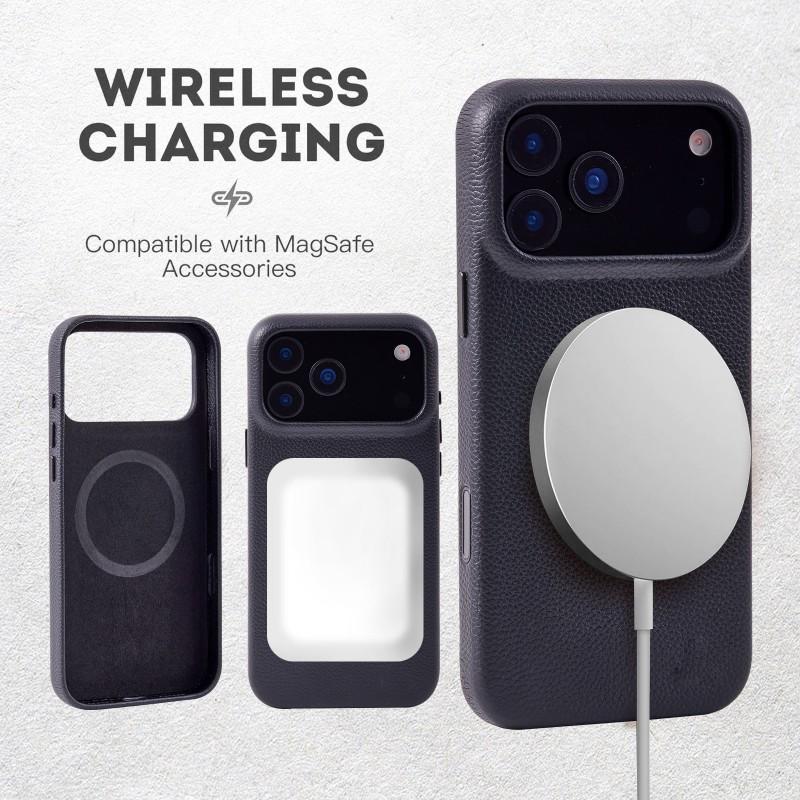 Leather Full Body Case IPhone 17 Pro Max Magnetic Shockproof Protection