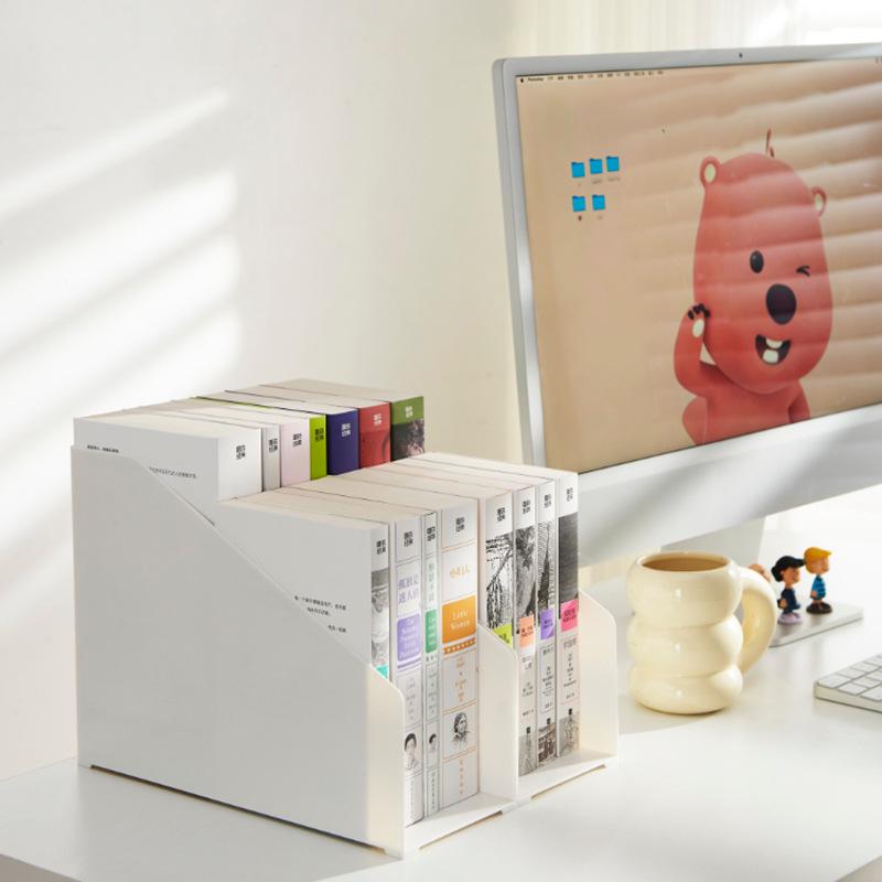 Двухъярусная вертикальная настольная книжная полка для книг и альбомов формата A5