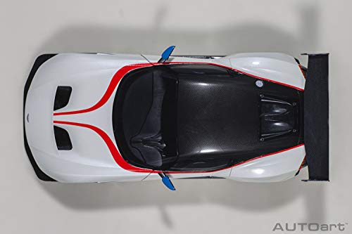 AUTOart 1/18 Scale Aston Martin Vulcan Metallic White with Blue & Red Stripes (Finished Product)