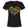 Puzzle Heart Autism Awareness Women's T-Shirt Neurodiversity Support Shirt