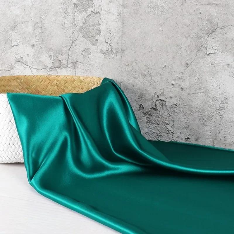 100x150 см уксуснокислотный атласный материал перламутровый шелк гладкий чонсам для платья ткань оптовая продажа ткани на метр своими руками для шитья