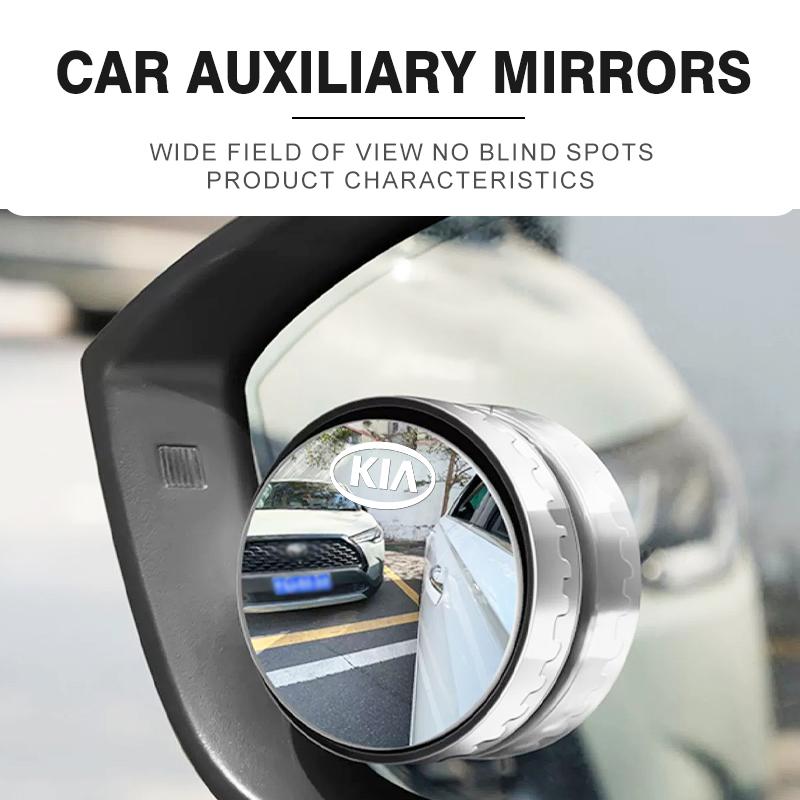 KHCT4 For KIA 2PC Car 360 Degree Adjustable Blind Spot Mirror Round Frame Mirror Accessories K5 K2 Rio Optima Sportage Venga Sorento