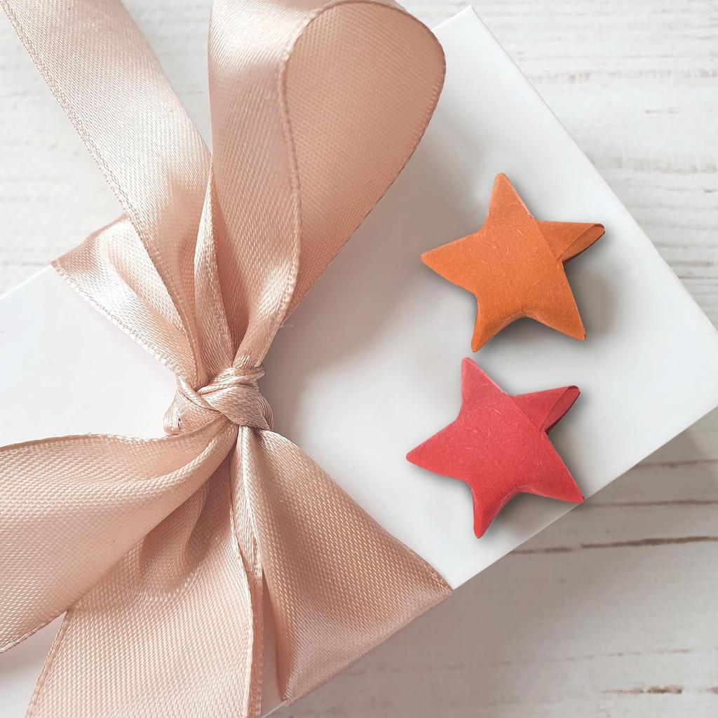 uxcell finished origami lucky star set star perfect for or as a gift for a female friend 300-piece - wish-granting - Christmas, parties, weddings,
