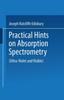 Книга Practical Hints On Absorption Spectrometry : Ultra-Violet and Visible