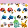 Pokemon Poke Ball Elf Figure Model Toy Pikachu Charmander Litten Rockruff Game Anime Figure