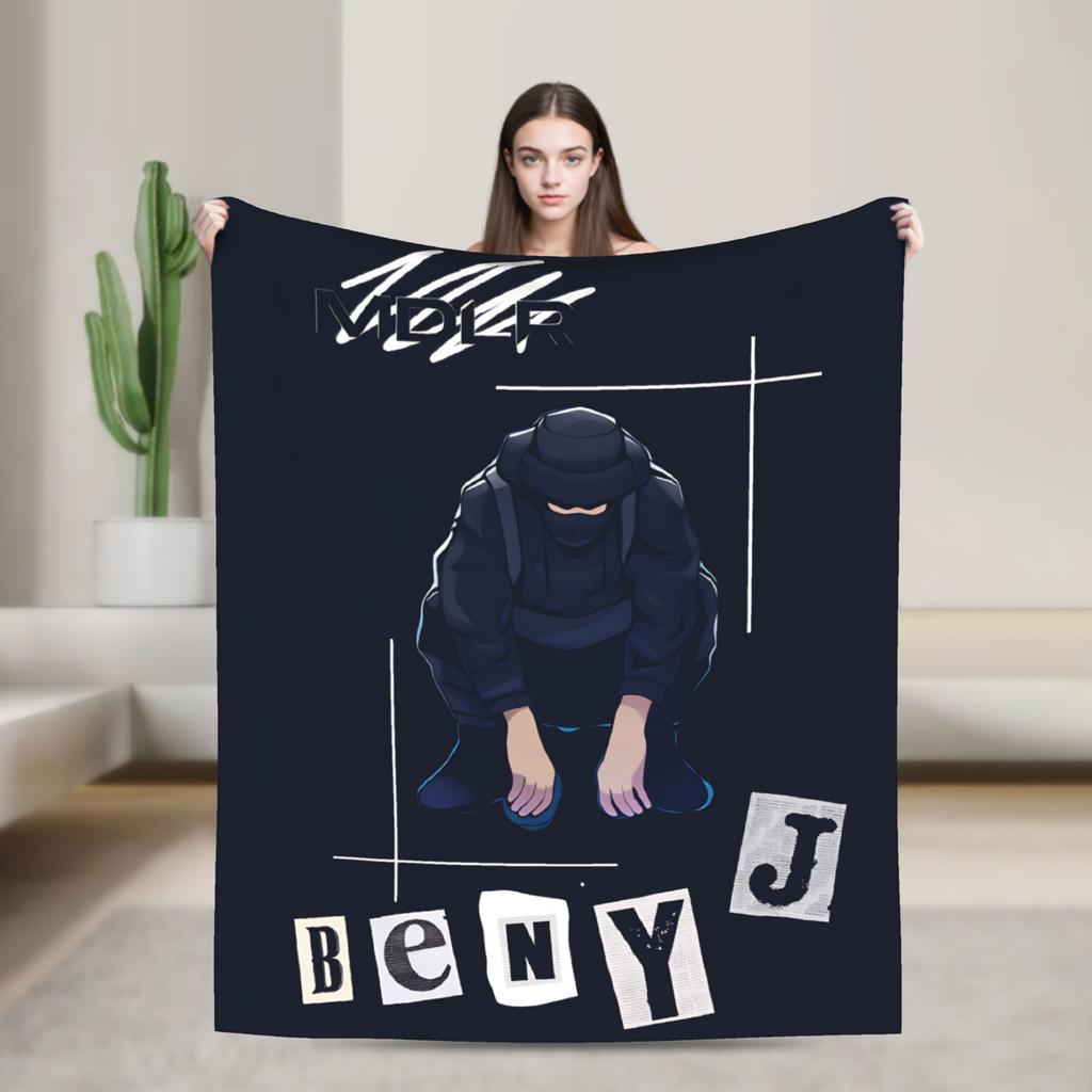 B-bENY Рэпер JR Теплое Мягкое Одеяло Авиаперелеты Плюшевое Покрывало с Принтом Открытый Фланелевый Постельный Покрывало Чехол для Дивана-кровати