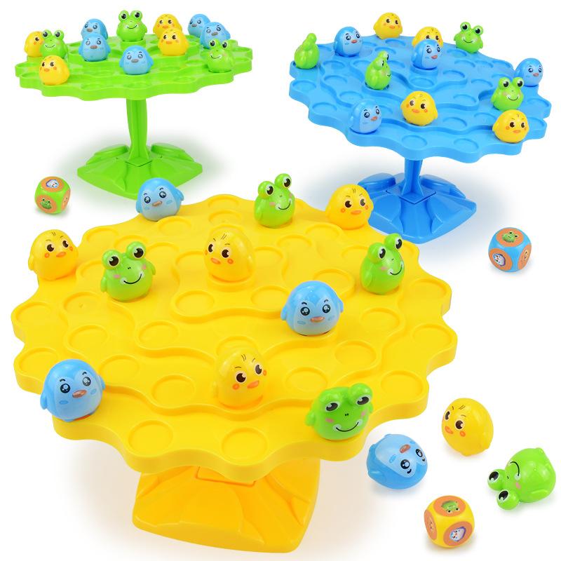 Детский настольный балансир в виде дерева с животными, музыкальный, пазл, для досуга, соревнований и интерактивных игр