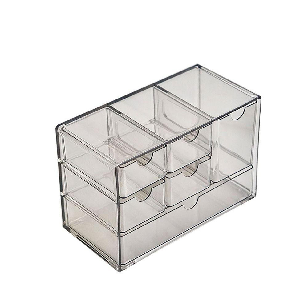 Ящик для хранения вещей, большая вместимость, стеллаж для хранения, прозрачная полка для товаров, студент