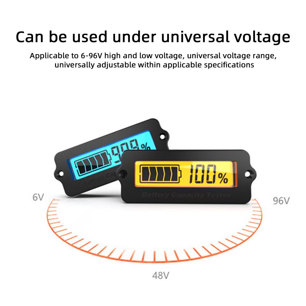 DC8-78V Battery Electricity Meter Ternary Lithium Battery Lithium Iron Phosphate Lead-Acid Battery Capacity Display Tester