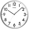 MAG Wall Clock Analog Silent Continuous Second Hand Simple Diameter 30.0cm Silver Leon W-802A SM-Z Noah Precision
