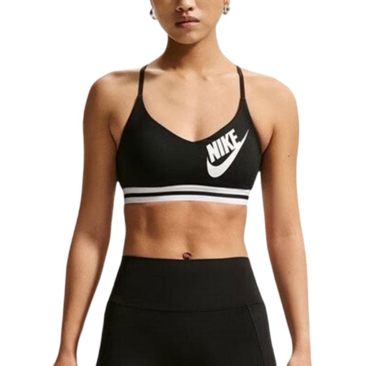 Nike Спортивное нижнее белье женское черное средняя поддержка IM9923-010