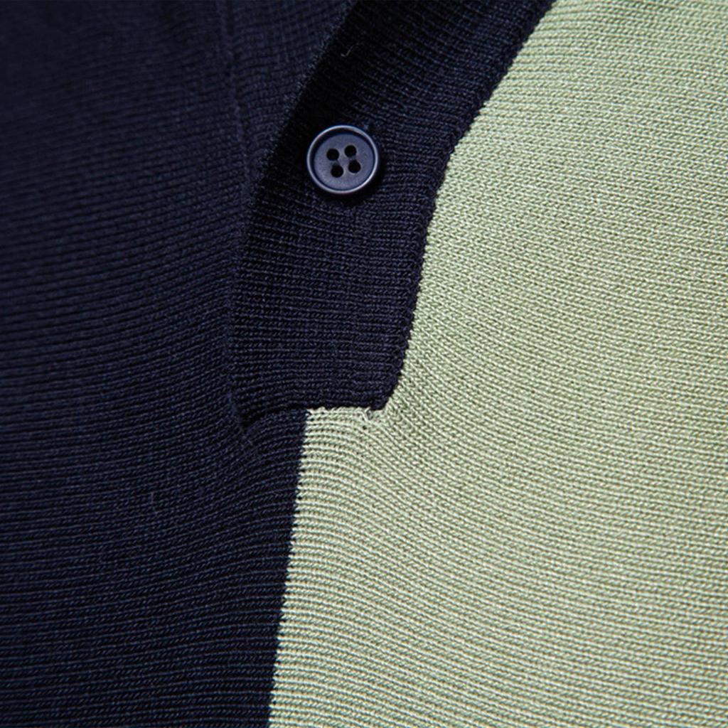 Men's Summer Striped Button Lapel Short Sleeve Top Men's Casual Fashion Shirt