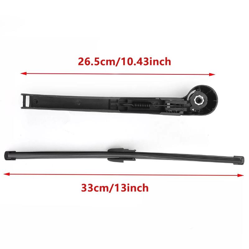 Car Windscreen Window Rear Wiper Arm Wiper Blade Set 13 Inch for VW Golf 5 Polo Mk4 Mk5 Hatchback 2003-2009