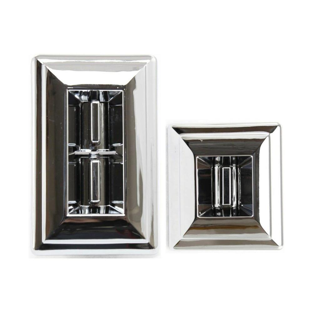 For Chevrolet GMC Pontiac Front Left & Right Power Window Switch Chrome 13845703