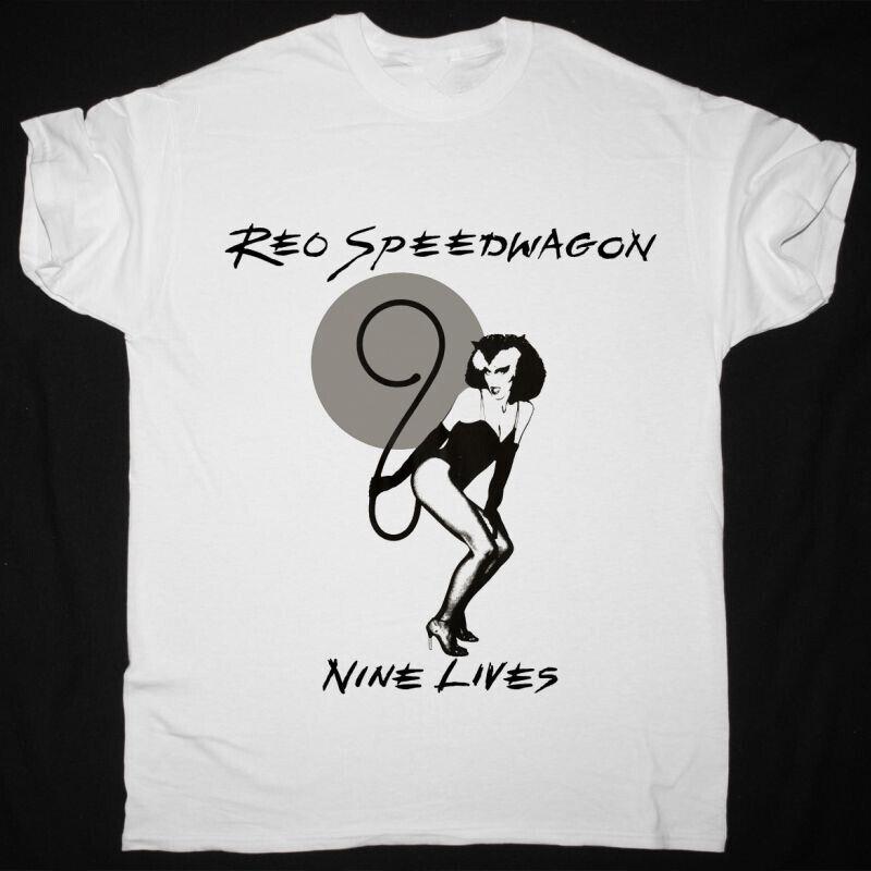REO SPEEDWAGON NINE LIVES 40 TH ANNIVERSARY NEW WHITE T-SHIRT VN2174 Unisex T-Shirt