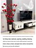 Floor Standing Artificial Flower Arrangement with Preserved Roses for Living Room Decoration - Dried Bouquet for New House Décor