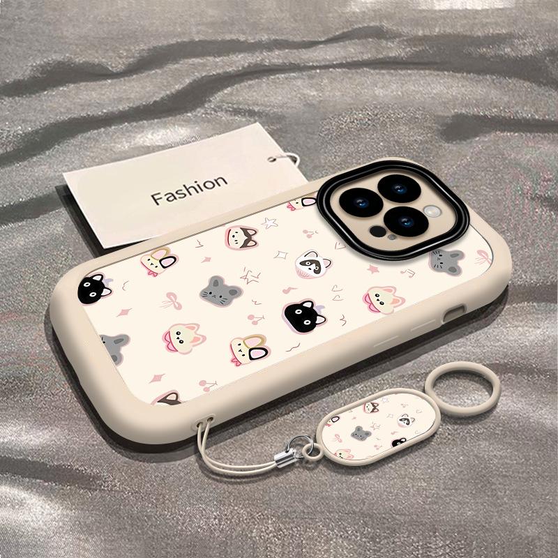 Cute Full Screen Animal Heads for IPhone17promax New Model 15 for Apple 14plus Mobile Phone Case 13 Advanced