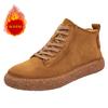 Classic Brand Men's Casual Shoes with Soft Soles Comfortable Sports Shoes Fashionable Winter Warmth Plush Men's Ankle Boots