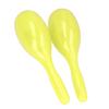 2Pcs Music Maracas Oval Shaped Plastic Hand Percussion Rattles Music Instrument for KTV Party