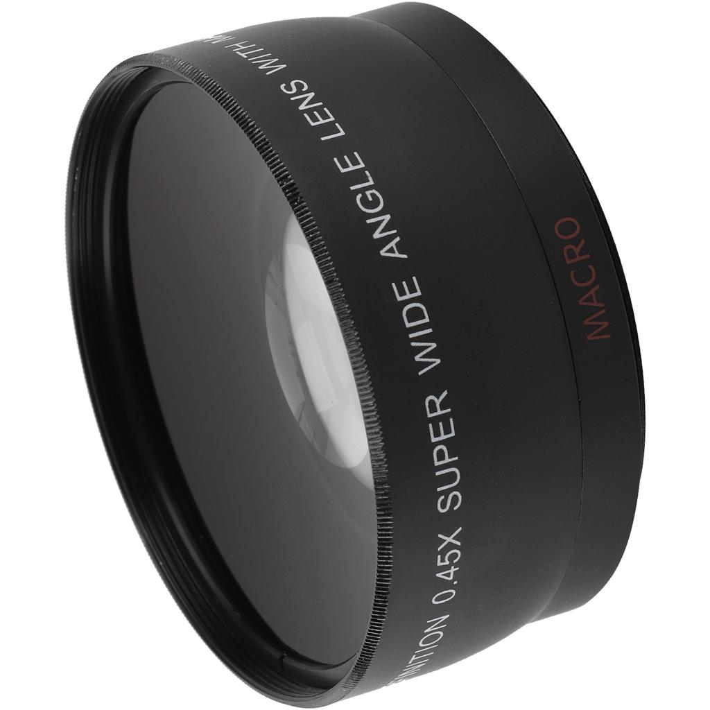 0.45X Camera Wide Angle and Macro Lens Additional Lens for Camera Lens with Filter Diameter of