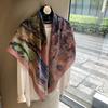 110*110cm Soft Silk Scarf Polka Dot Silk Headscarf Fashion Square Scarf  for Women Girls