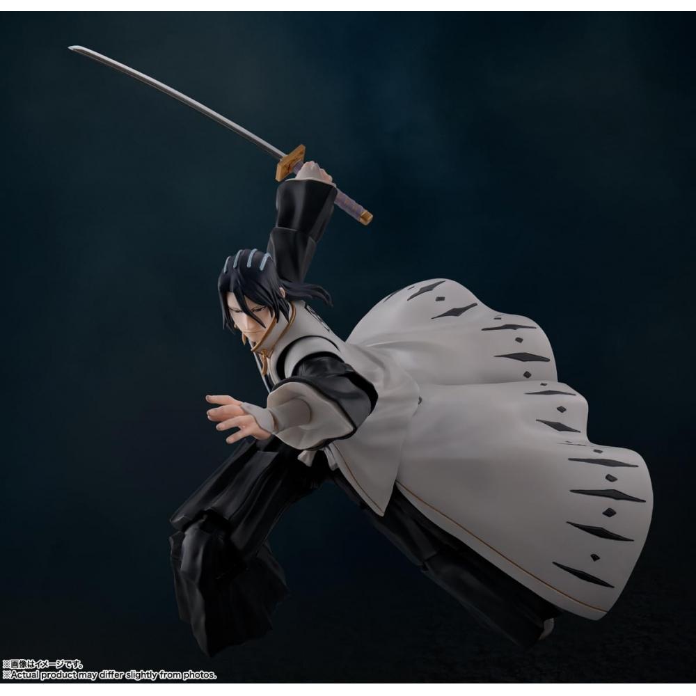 TAMASHII NATIONS SHFiguarts BLEACH Тысячелетняя кровавая война Курица Бьякуя Кучики Приблизительно. 155 мм подвижная фигурка из окрашенного АБС и ПВХ пластика